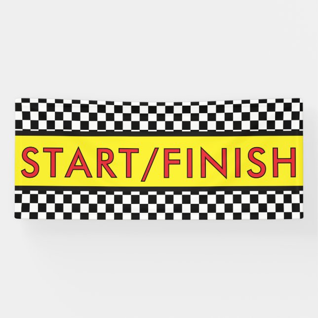 START/ Ziel Rennen Banner (Horizontal)
