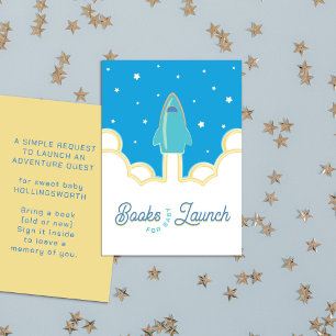 Startbücher für Raketen für Baby Aquamarin & Sky B Begleitkarte