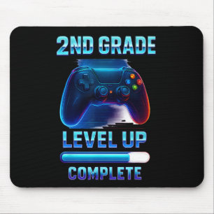 Starte 2. Klasse Gamer Kinder Level Up Spaß 2 Mousepad