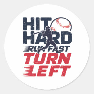 Starte Hard Run Fast Turn Verlassen Bysebyll Playe Runder Aufkleber
