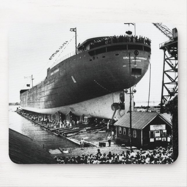 Starten des Edmund Fitzgerald 6-8-1958 (#1) Mousepad (Vorne)