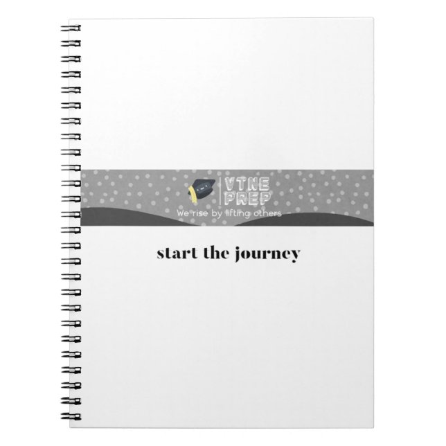 Starten Sie das Journey Notebook Notizblock (Vorderseite)