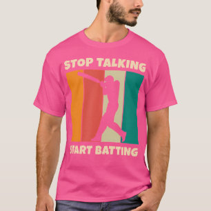 Starten Sie den Kampf für Cricket Sports Player Fu T-Shirt