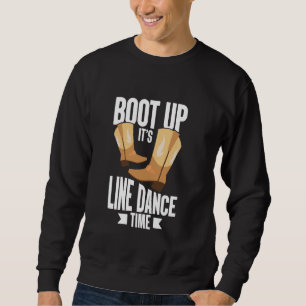 Starten Sie den Line Dance Time Line Tänzer Land M Sweatshirt
