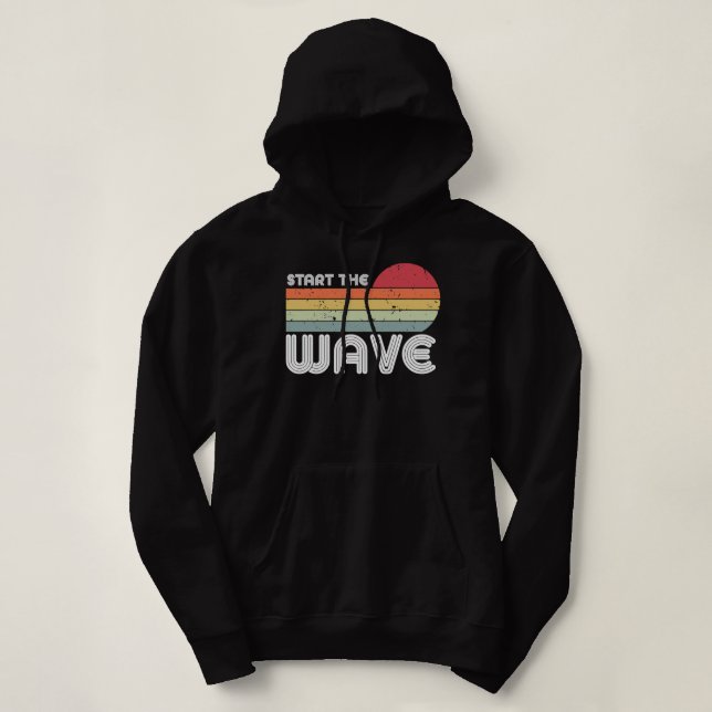 Starten Sie den Wave Vintag STW. Hoodie (Design vorne)