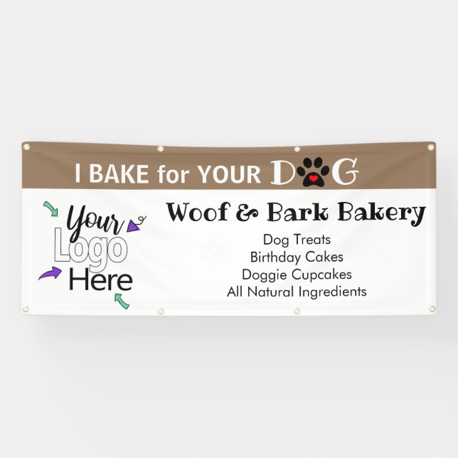 Starten Sie die Dog Leckerei Business Zuhause-Lief Banner (Horizontal)