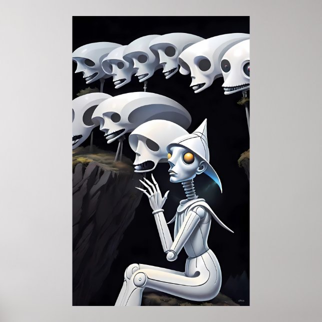 Starten Sie die Evolution ohne mich Ken Gage Art Poster (Vorne)