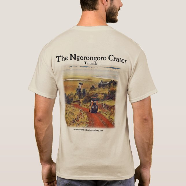 Starten Sie heute mit der Erkundung - Ngorongoro-K T-Shirt (Rückseite)