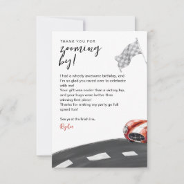 Starten Sie Ihren Motor Geburtstag Dankeskarte