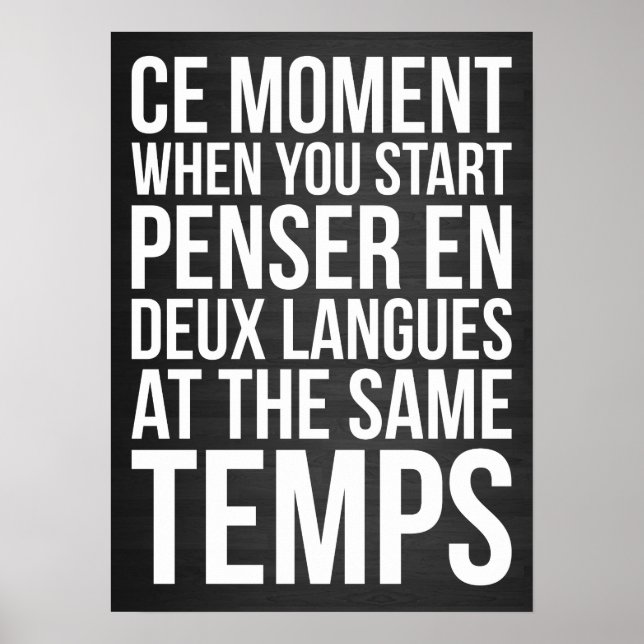 Starten Sie Penser en Deux Langues in denselben Te Poster (Vorne)