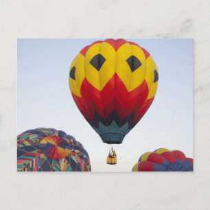 Starten von Heißluftballons Postkarte