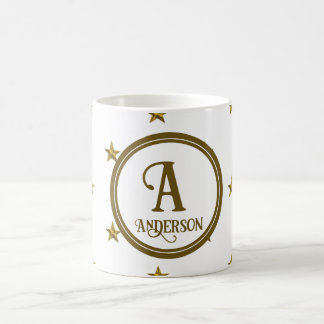 Starterfamilie Erstmalig Golden Star Kaffeetasse