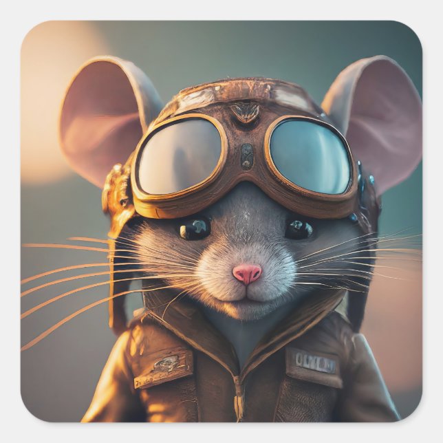 Starterfertig Quadratischer Aufkleber (Vorderseite)