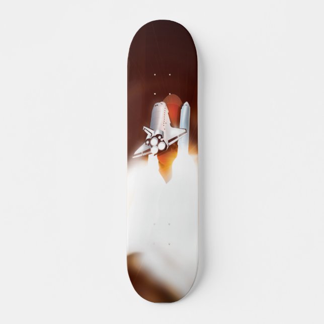 Startillustration des Space Shuttle Skateboard (Vorne)