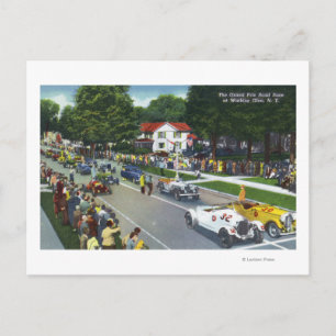 Startlinie beim Grand Prix Auto Race Postkarte