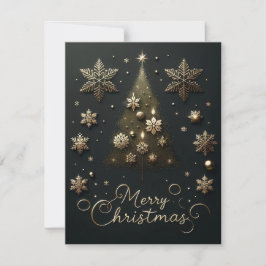 Startnight Black & Gold Weihnachtskarte Feiertagskarte