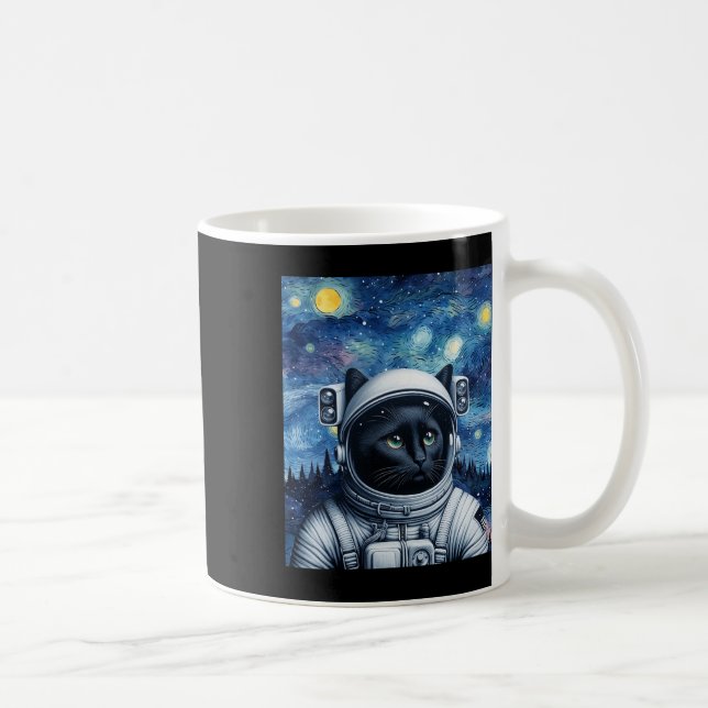 Startnight Kosmic Cat Astronaut Art Kaffeetasse (Rechts)
