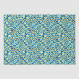 Startnight on Sea Doodle Diamond Tile Seidenpapier