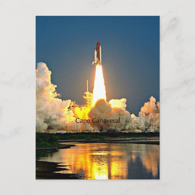 Startplatz Cape Canaveral Florida Postkarte (Vorderseite)
