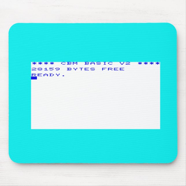 Startschirm des Flottenadmiral-Vic20 Mousepad (Vorne)