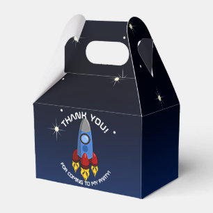 Startseite des Raketenschiffs Geburtstagsparty Geschenkschachtel