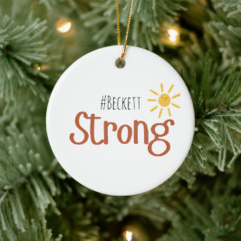 Startseite #name Kindkrebs Ornament Holiday