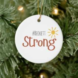 Startseite #name Kindkrebs Ornament Holiday