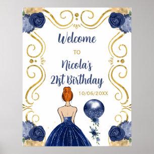 Startseite Rotes Haar Prinzessin Marine Willkommen Poster