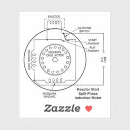 Startstartmotor mit geteilter Phase Aufkleber