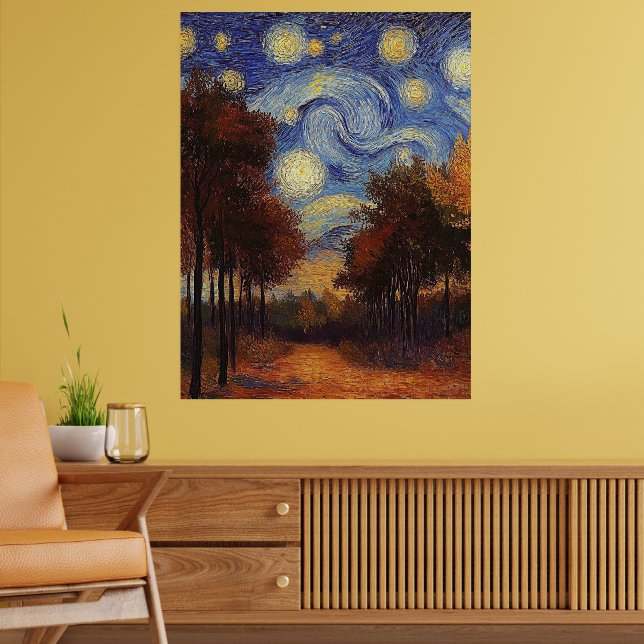 Starumn Path - Impressionist Style Poster (Wohnzimmer 2)