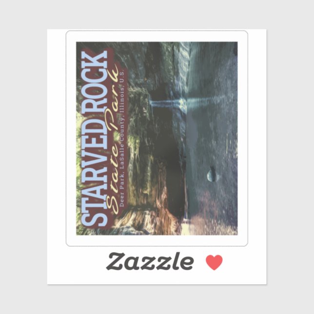 STARVED ROCK STAAT PARK - OGLESBY - ILLINOIS US AUFKLEBER (Blatt)