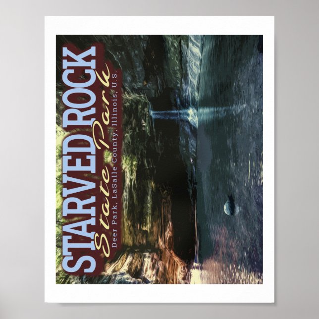 STARVED ROCK STAAT PARK - OGLESBY - ILLINOIS US POSTER (Vorne)