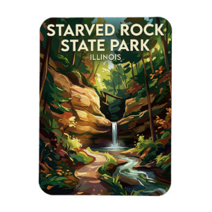 Starved Rock State Park USA -> Starved-Rock-Staats Magnet
