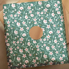 Stary Botanic Floral Blossom Vine Leaf Muster Seidenpapier