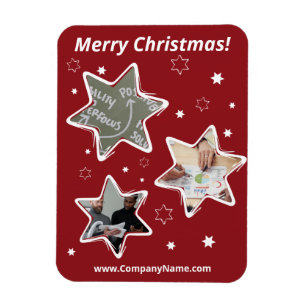 Stary Custom Fotos Red Life Coach Weihnachten Magnet