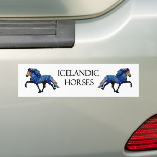 Stary Night Charismatic Tolting isländischen Pferd Autoaufkleber