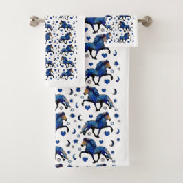 Stary Night Charismatic Tolting isländischen Pferd Badhandtuch Set