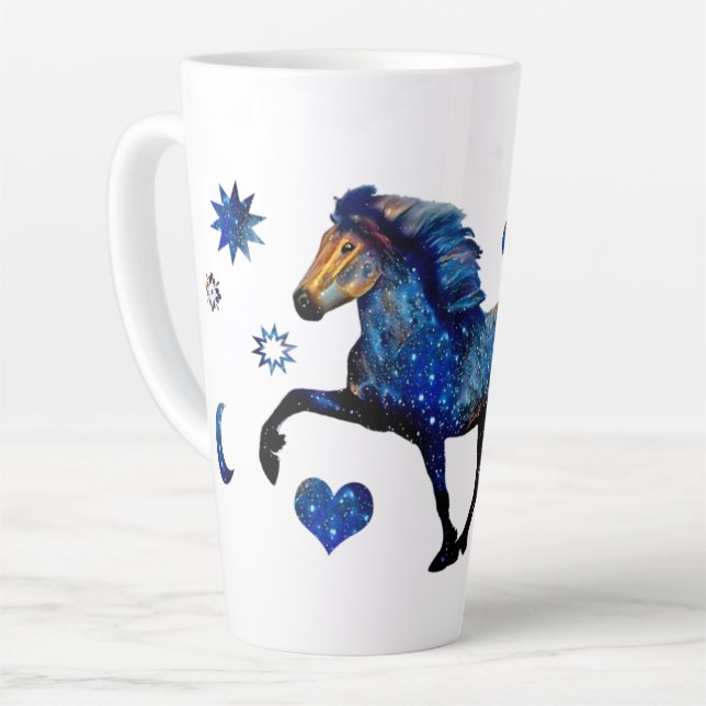 Stary Night Charismatic Tolting isländischen Pferd Milchtasse (Linke Ecke)