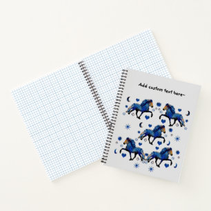 Stary Night Icelandic Pferd Notizbuch