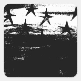 Stary Night Quadratischer Aufkleber