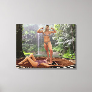 STARZANAS VIZTORY-POSE LEINWANDDRUCK