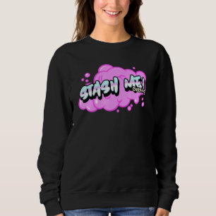 Stash Me Bubble Gum Short Sleeve Sweatshirt