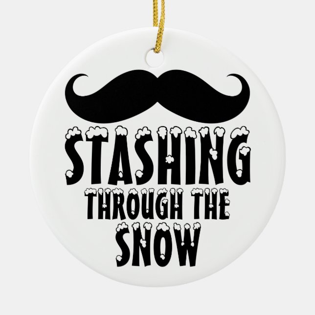 Stashing durch den Schnee Weihnachtsbaum Ornamente (Vorne)