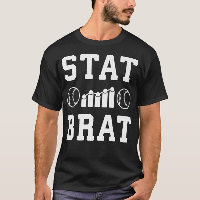 Stat Brat Sabermetrics Baseball Sports Analytics S T-Shirt (Vorderseite)