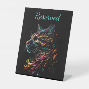 State Feline Profil Sockelschild