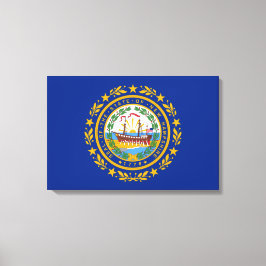State Flag New Hampshire Canvas Print Leinwanddruck