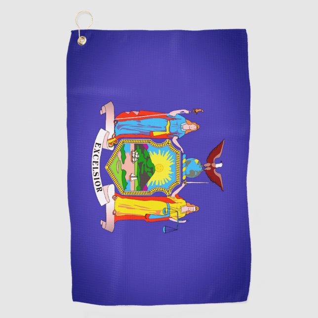 State Flag New York Golf Towel Golfhandtuch (Vorderseite)
