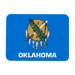 State Flag of Oklahoma, USA Magnet