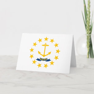 State Flag of Rhode Island Karte
