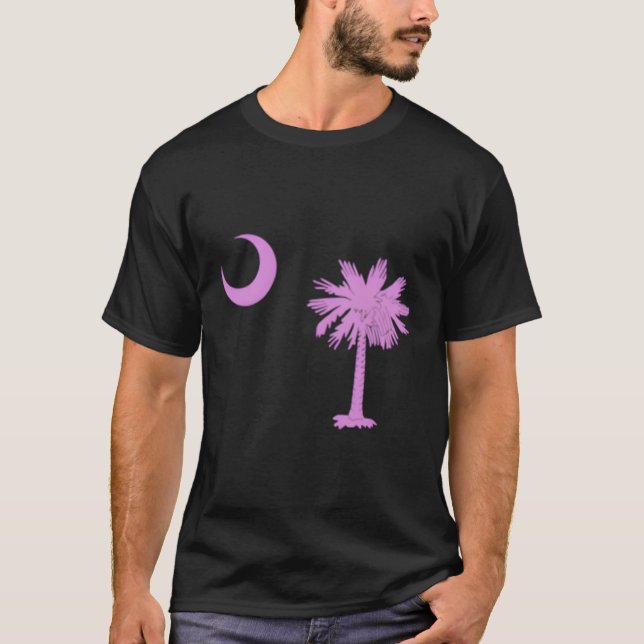 State Flag Palmetto Moon Sc Pride T-Shirt (Vorderseite)